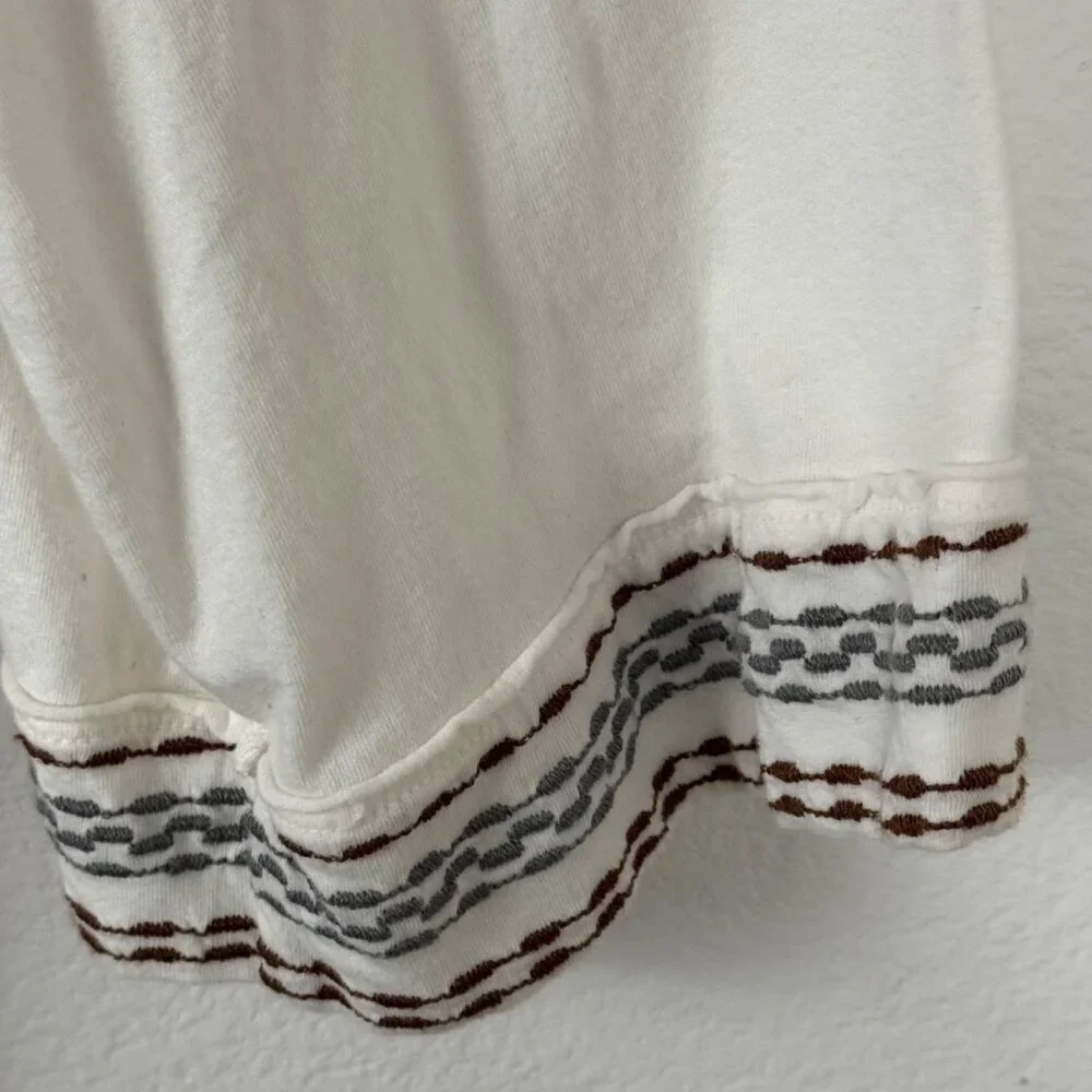 Johnny Was Open Front Cardigan XS Embroidery Southwestern Cotton Multicolor EUC